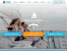 Tablet Screenshot of marinasailing.com